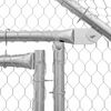 vidaXL Chicken Cage Silver 400x170x177cm Galvanised Steel