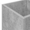 vidaXL Umbrella Stand Concrete Grey 25 x 24.5 x 64 cm Engineered Wood