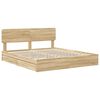 vidaXL Storage Bed with Drawer Sonoma Oak 180 x 200 cm Engineered Wood