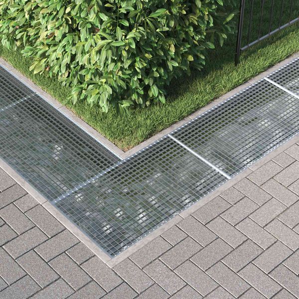 vidaXL Grating Silver 100 x 60 x 2 cm Hot-Dip Galvanised Steel