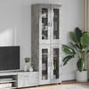 vidaXL Highboard FLORIN Concrete Grey 60 x 35 x 182 cm Engineered Wood