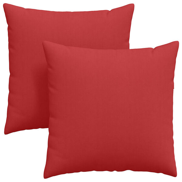 vidaXL Sofa Pillows 2 pcs Red 80 x 80 cm Fabric
