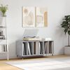 vidaXL Record Cabinet Concrete Grey 100x38x48 cm Engineered Wood