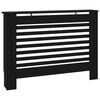 vidaXL Radiator Cover Black 112x19x81,5 cm MDF