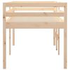 vidaXL High Sleeper Bed without Mattress 90x200 cm Solid Wood Pine