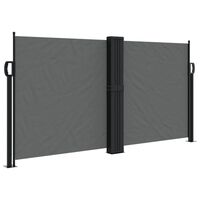vidaXL Retractable Side Awning Anthracite 117x1200 cm