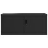 vidaXL File Cabinet Black 90x40x240 cm Steel