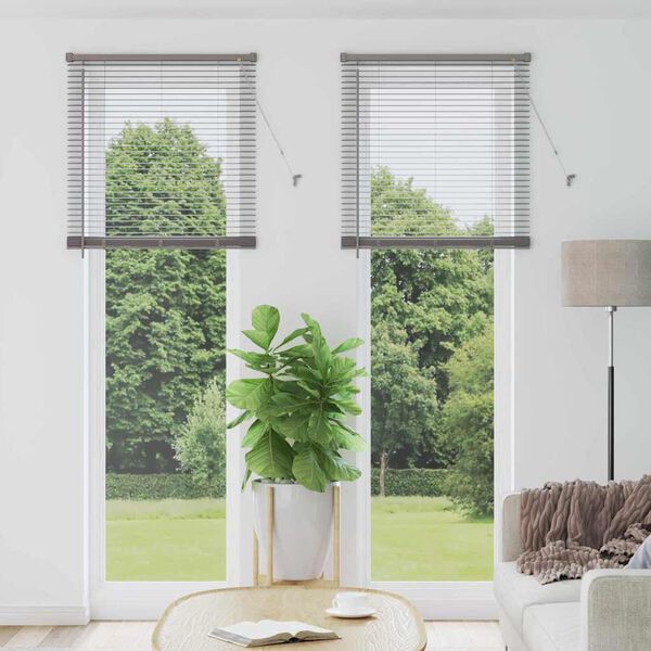 vidaXL Venetian Blinds Height Adjustable Silver 220 x 80 cm Aluminium