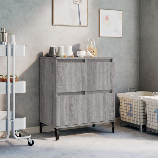 vidaXL Sideboard Grey Sonoma 60x35x70 cm Engineered Wood
