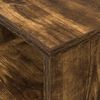 vidaXL End Table Smoked Oak 30.5 x 30 x 45 cm Engineered Wood