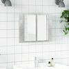 vidaXL LED Bathroom Mirror Cabinet Concrete Grey 60x12x45 cm Acrylic