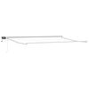 vidaXL Electric Retractable Awning Frame White 5 x 3 m Aluminium