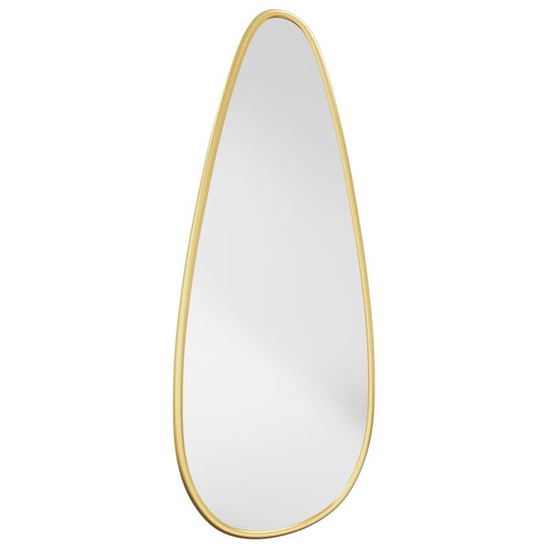 vidaXL Wall Mirror Gold 50x20 cm