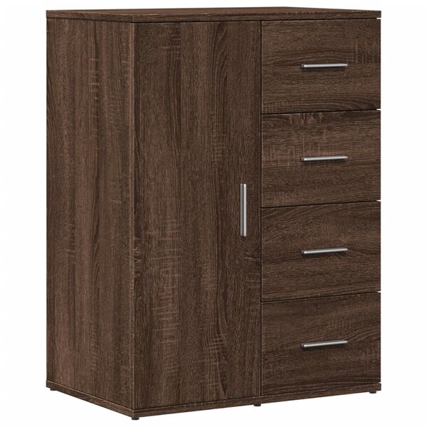 vidaXL Sideboards 2 pcs Brown Oak 59x39x80 cm Engineered Wood