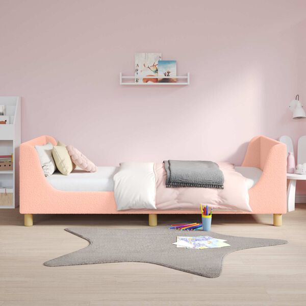 vidaXL Children's Bed Frame with Headboard Pink 80 x 200 cm