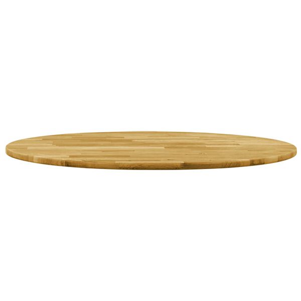 vidaXL Table Top Solid Oak Wood Round 23 mm 700 mm