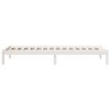 vidaXL Extra Long Bed Frame without Mattress White 100x210 cm Solid Wood Pine