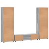 vidaXL TV Cabinet Set with Drawer FLORIN Grey Sonoma Engineered Wood