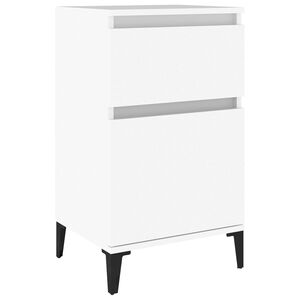 vidaXL Bedside Cabinet White 40x35x70 cm
