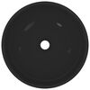 vidaXL Wash Basin Gloss Black Ø28x10 cm Ceramic