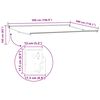 vidaXL Automatic Retractable Awning Burgundy 500x300 cm