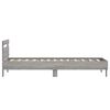 vidaXL Bed Frame without Mattress with Headboard Grey Sonoma 75x190 cm Small Single