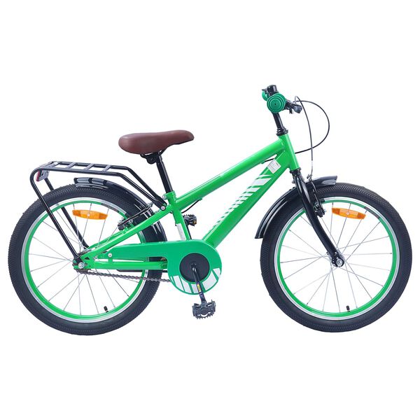 vidaXL Kids Bike 20'' for 6-11 Years Old Green