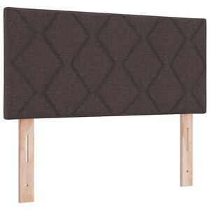 vidaXL Headboard with Headboard Dark Brown 90 cm Faux Leather