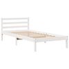 vidaXL Bed Frame without Mattress White 90x190 cm Single Solid Wood Pine