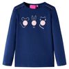 Kids' T-shirt with Long Sleeves Navy 128