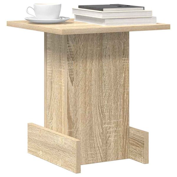 vidaXL End Table Sonoma Oak 35.5 x 35 x 40 cm Engineered Wood
