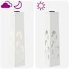 vidaXL Solar LED Pathway Light 2 pcs White Cold Rolled Steel