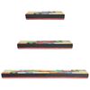 vidaXL Wall Shelves 3 pcs Multicolour 100 x 20 x 6 cm Solid Mango Wood