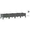 vidaXL Garden Planter with Irrigation&Wheels 4 pcs Light Grey PP
