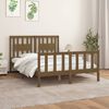 vidaXL Bed Frame without Mattress Honey Brown Solid Wood Pine 120x200 cm
