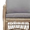 vidaXL Garden Chair Beige 60 x 70 x 78cm Poly Rattan