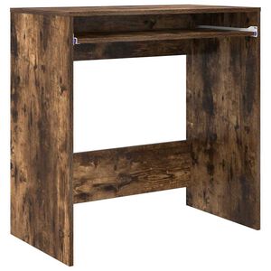 vidaXL Desk Smoked Oak Engineered Wood 77.5 x 43 x 79 cm