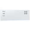 vidaXL Wall-mounted Magnetic Board White 60x20 cm Tempered Glass