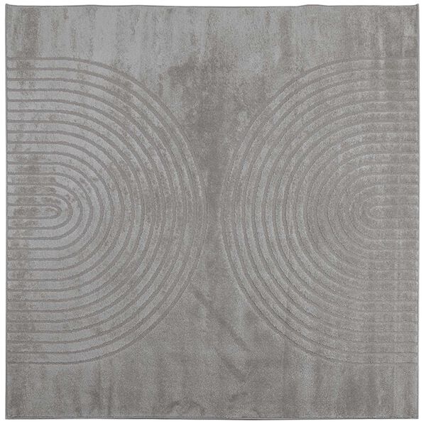 vidaXL Area Rugs Square HUARTE Grey 240 x 240 cm Polyester