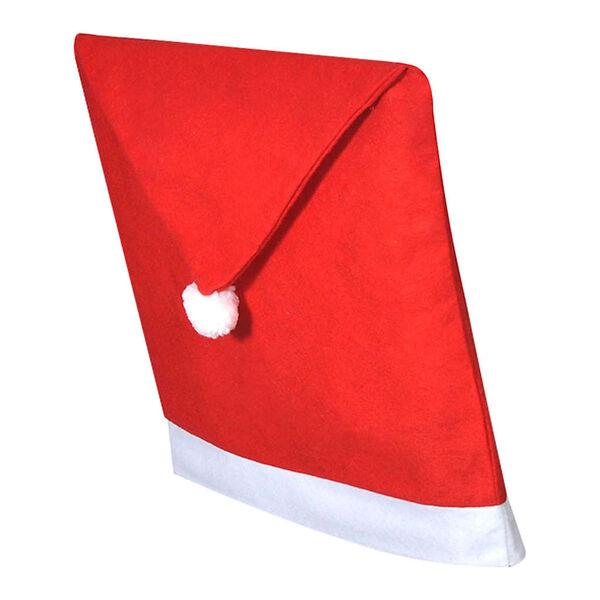 6 Santa Claus Hat Chair Back Covers