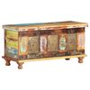 vidaXL Storage Box with Buddha Cladding 90x35x45 cm Reclaimed Wood