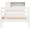 vidaXL Bookcase Bed without Mattress White 100x200 cm Solid Wood Pine
