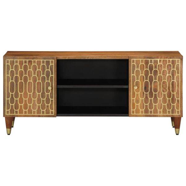 vidaXL TV Cabinet 105x33x46 cm Solid Wood Mango