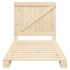 vidaXL Bed Frame without Mattress with Headboard 100x200 cm Solid Wood