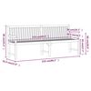 vidaXL Garden Bench 219 cm Solid Acacia Wood