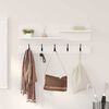 vidaXL Wall-Mounted Coat Rack White 90 x 15 x 36 cm Engineered wood