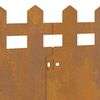 vidaXL Lawn Edgings 10 pcs Rusty 103 x 0.05 x 22 cm Weathering Steel