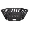vidaXL Fire Pit Black 60 x 60 x 23 cm Steel