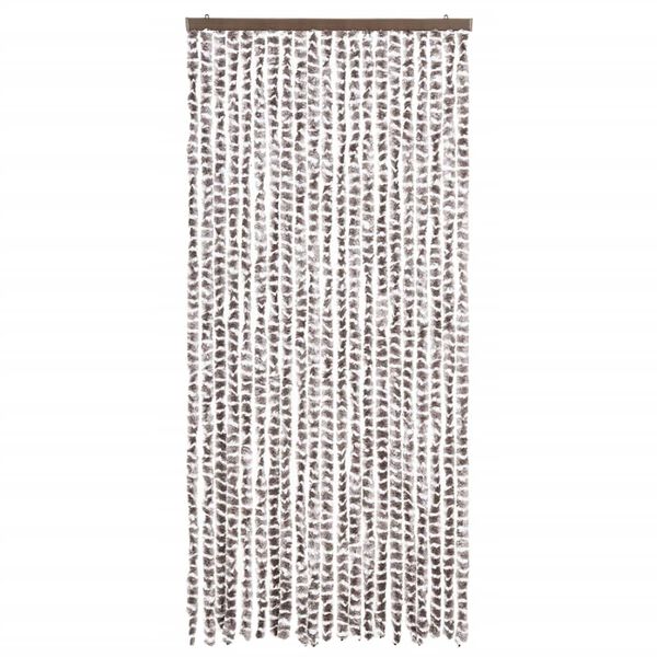 vidaXL Insect Curtain Taupe and White 90x220 cm Chenille