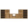 vidaXL 5 Piece TV Units with Storage ODDA Solid Wood Pine